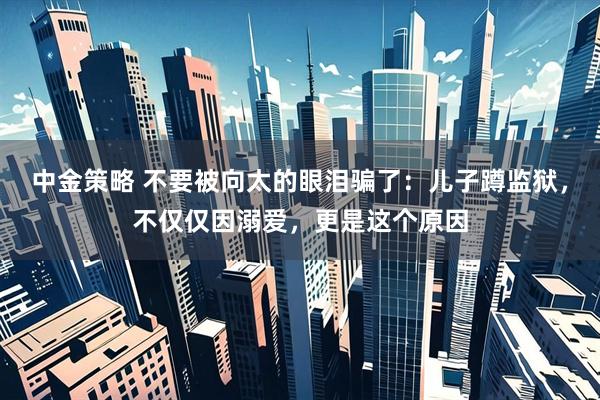 中金策略 不要被向太的眼泪骗了:儿子蹲监狱,不仅仅因溺爱,更是这个原因